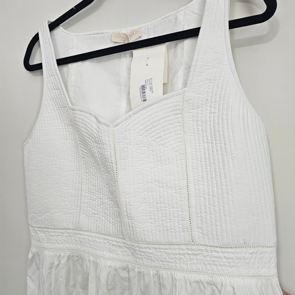 Ulla Johnson Isadora Dress Cowrie White Fit Flare Size 12 100% Cotton Resort NWT - Picture 5 of 11